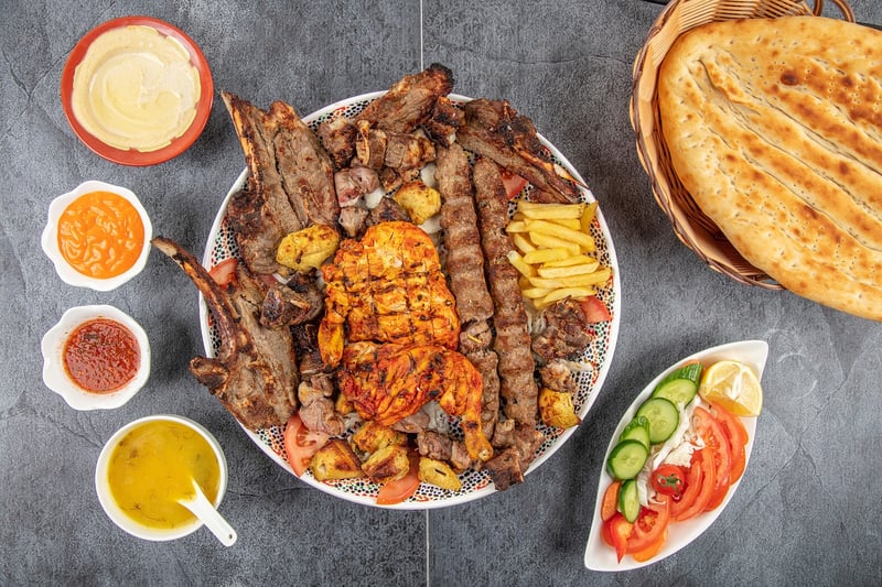 Greek-inspired lamb kebabs